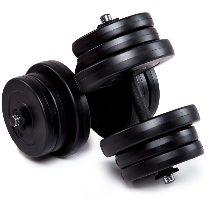 Гантелі набірні  Fit-On Chrome 2x21кг