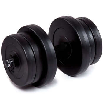 Гантель бітумна Fit-On Chrome 1x21кг