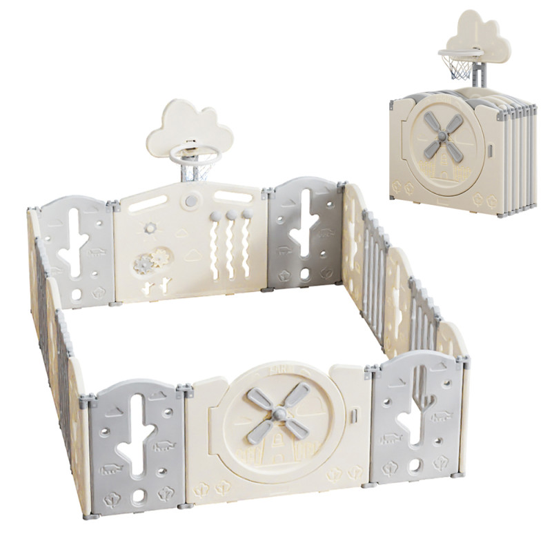 Манеж пластиковий inSPORTline Bufalino 14+2 167 x 200 x 64 см