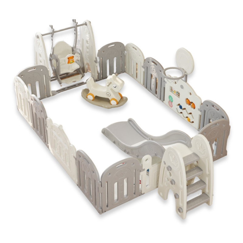 Пластиковий манеж з аксесуарами inSPORTline Teutonino 186 x 236 см