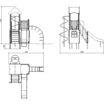 Ігровий комплекс “Єнотік люкс” DIO712.4, 390, 310, 329, 382