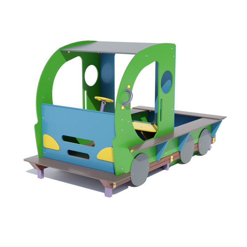 Гімнастичний комплекс "Авто з пісочницею" DIO406, 237, 140, 147