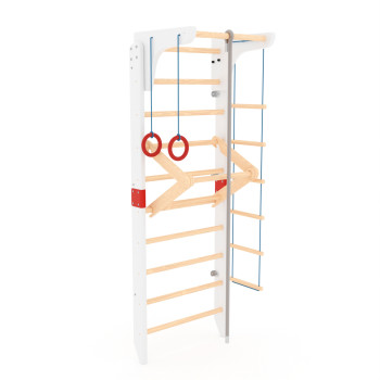 Шведська стінка дерев'яна розбірна Brustyle H134.14 у білому кольорі