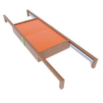 Пісочниця з кришкою DIO207.4, 520, 150, 40, 169