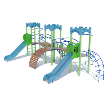 Ігровий комплекс "Три башти" на металевих стовпах DIO703.8, 767, 395, 288