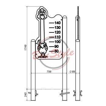 Інтерактивна панель "Ростомір" DIO261.6HDPE