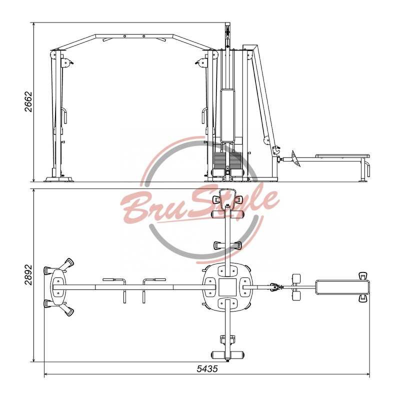 4-х позиційна станція з блочною рамкою для людей з ОФМ TC203.5