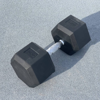 Гексагональна обгумована гантель 30 кг DB3020-30