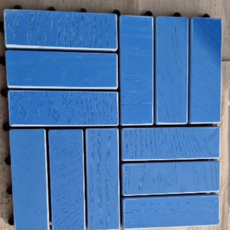 Садова плитка з ПВХ пластику синя (1 шт) BRI-104.16