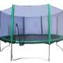 Батут KIDIGO 426 см з сіткою та драбиною