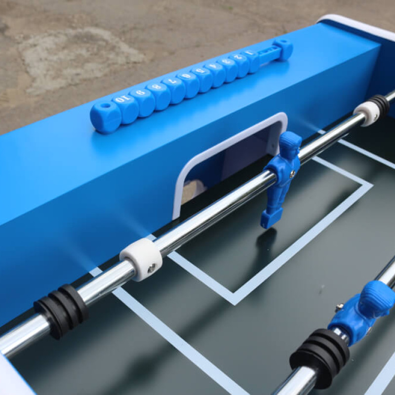 Настільний футбол Street (141х74х88 см / синій колір / металеві ноги / захист від води та сонця)