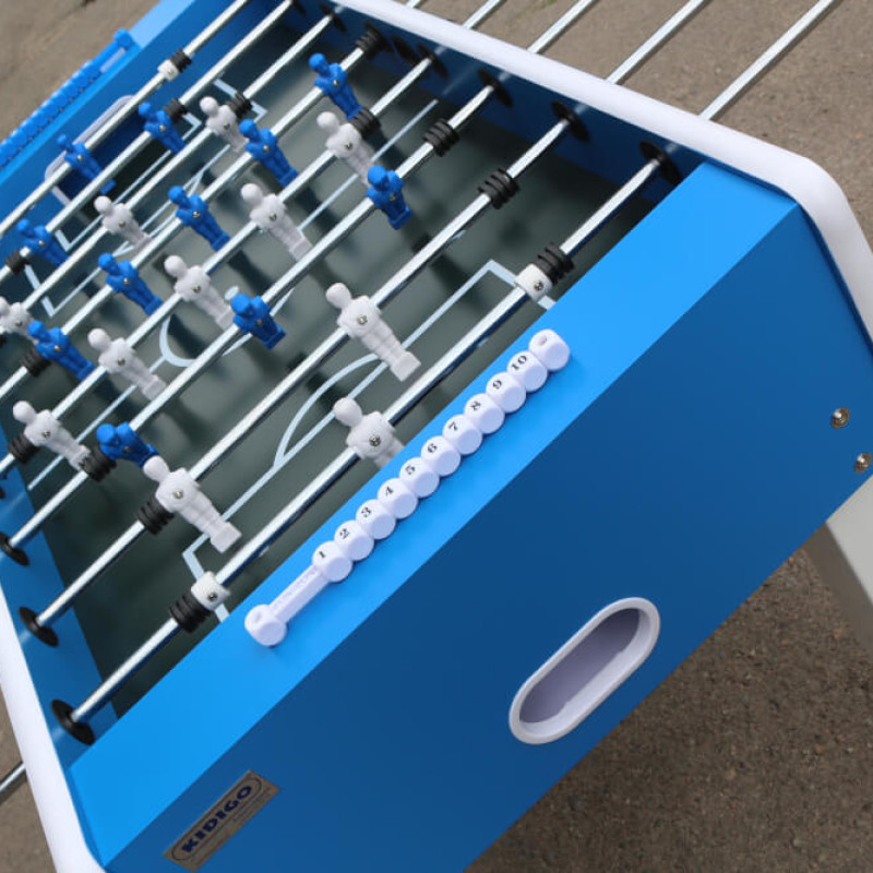 Настільний футбол Street (141х74х88 см / синій колір / металеві ноги / захист від води та сонця)