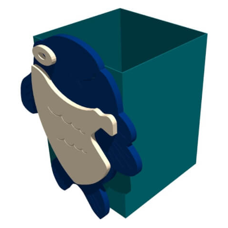 Дитячий смітник (бокове крілення) + декор KIDIGO