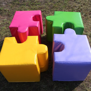 Комплект дитячих пуфів Мозаїка KIDIGO