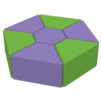 Комплект дитячих пуфів Семицвітик KIDIGO