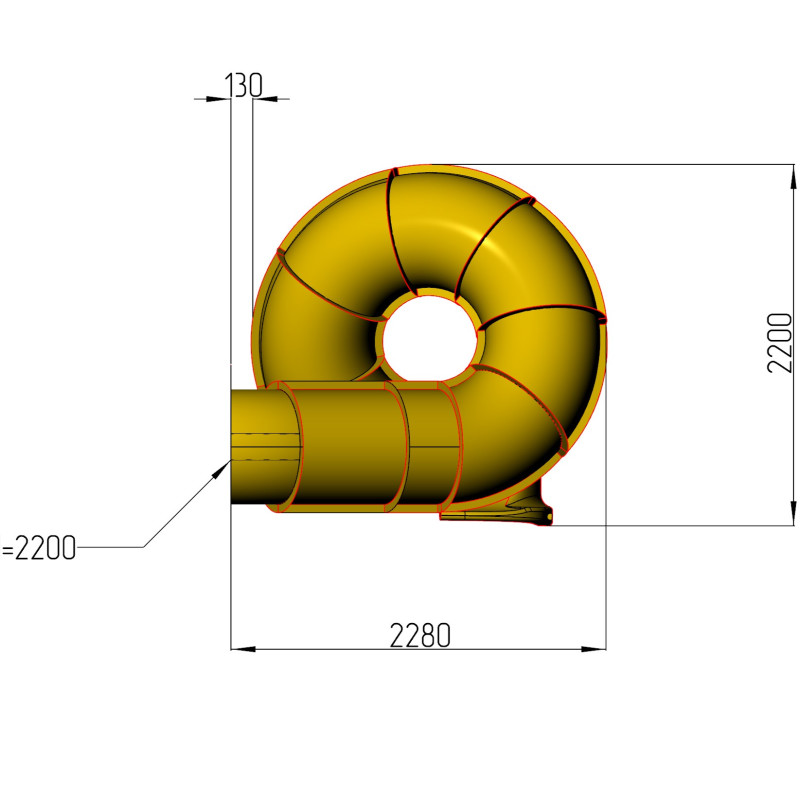 Гірка склопластикова Дзига