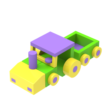 Ігровий модуль-конструктор Тракторець KIDIGO